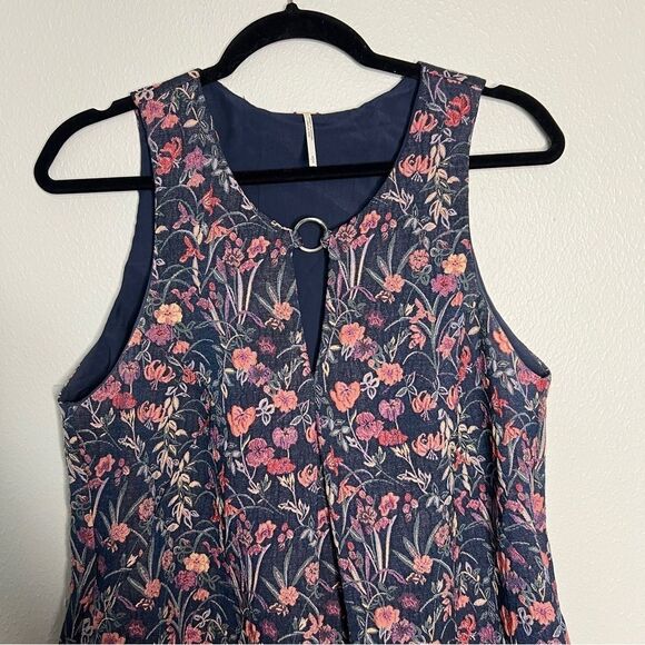 Free People Brocade floral a-line dress Size Small - Picture 2 of 8